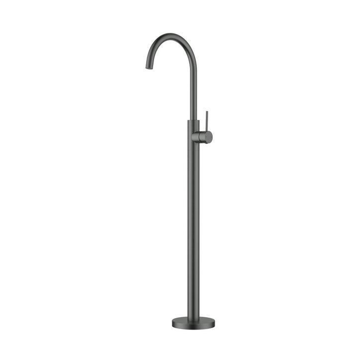 ACL Otus Slimline Stainless Steel Round Freestanding Bath Mixer