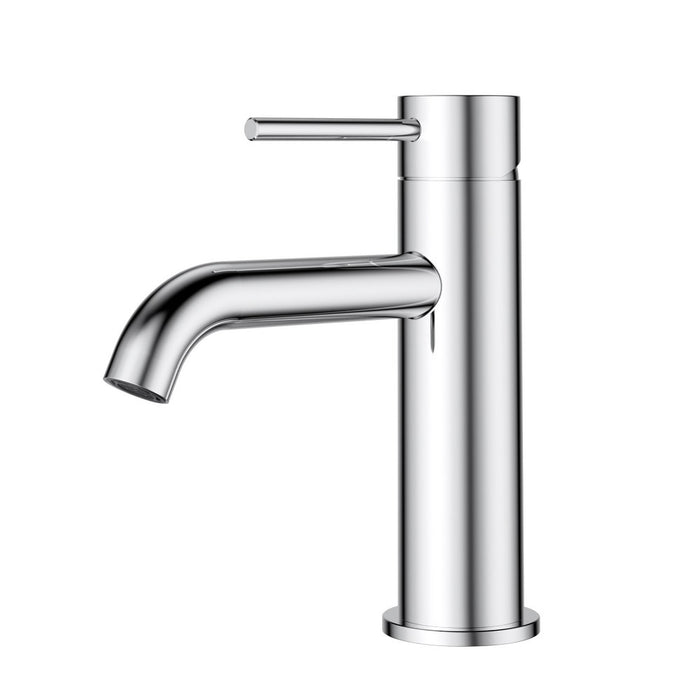 ACL Otus Slimline Stainless Steel Curved Spout Basin Mixer