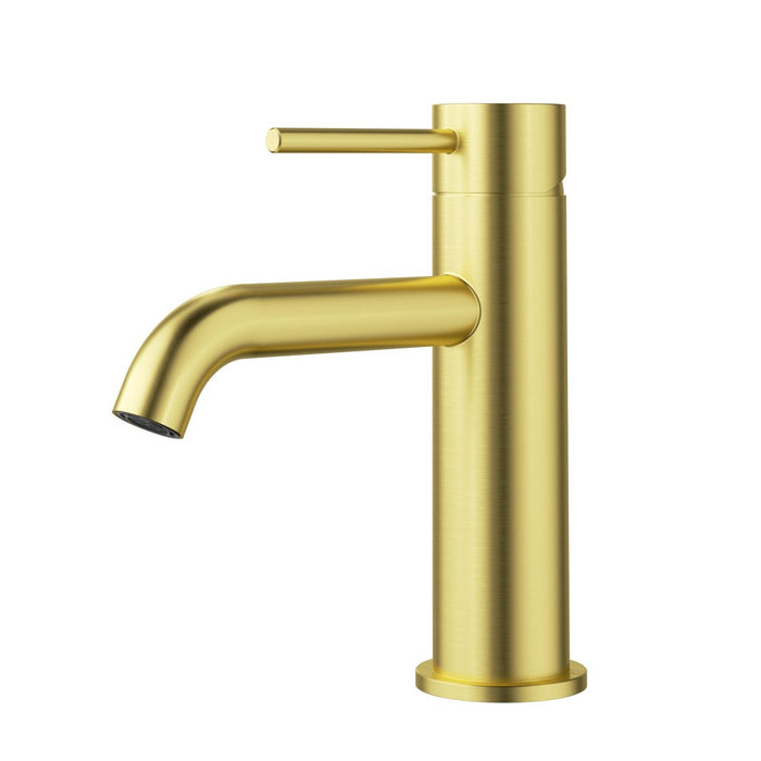 ACL Otus Slimline Stainless Steel Curved Spout Basin Mixer