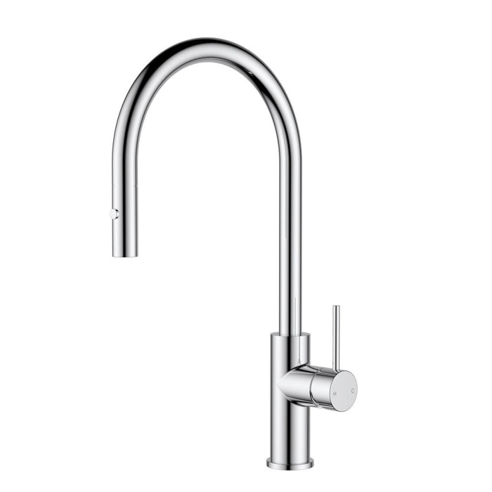 ACL Otus Slimline Stainless Steel Gooseneck Pull-Out Sink Mixer