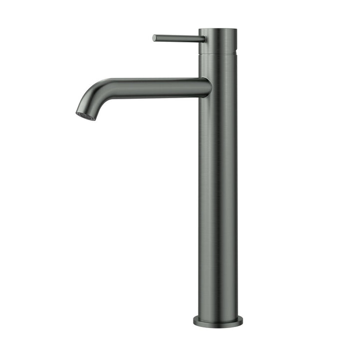 ACL Otus Slimline Stainless Steel High Rise Curved Spout Basin Mixer