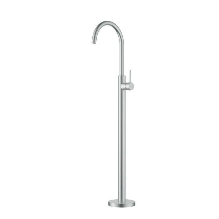 ACL Otus Slimline Stainless Steel Round Freestanding Bath Mixer