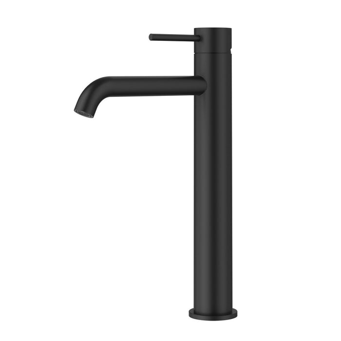 ACL Otus Slimline Stainless Steel High Rise Curved Spout Basin Mixer