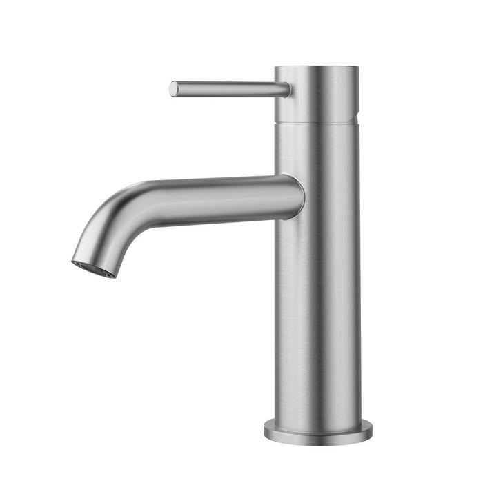 ACL Otus Slimline Stainless Steel Curved Spout Basin Mixer