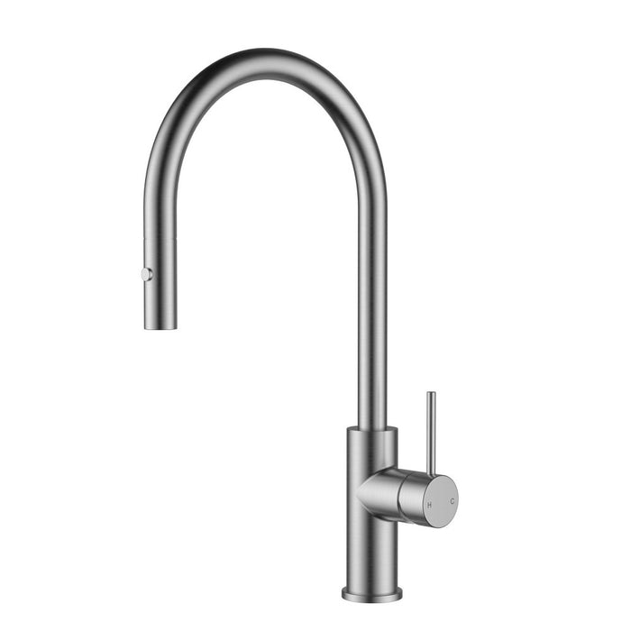 ACL Otus Slimline Stainless Steel Gooseneck Pull-Out Sink Mixer
