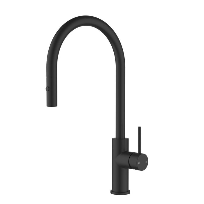 ACL Otus Slimline Stainless Steel Gooseneck Pull-Out Sink Mixer