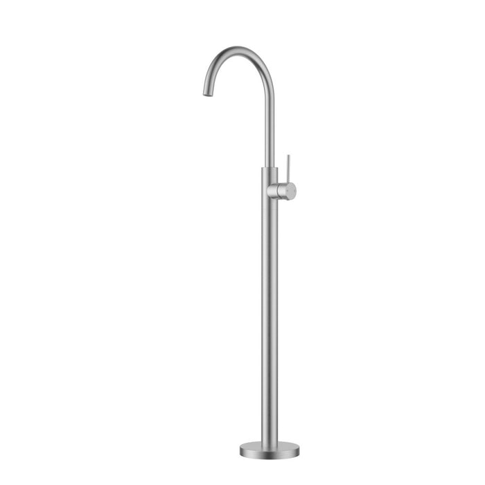 ACL Otus Slimline Stainless Steel Round Freestanding Bath Mixer