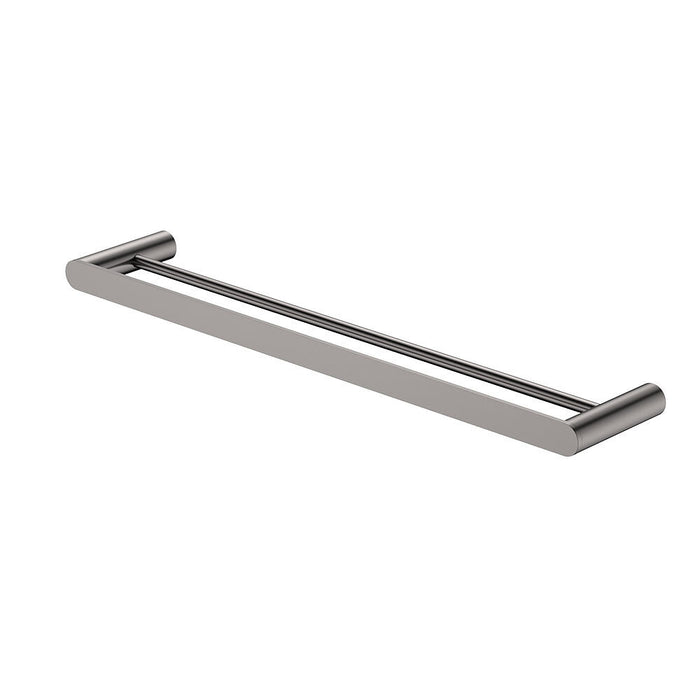 600mm Fienza Empire Stainless Steel Round Slim Double Towel Rail