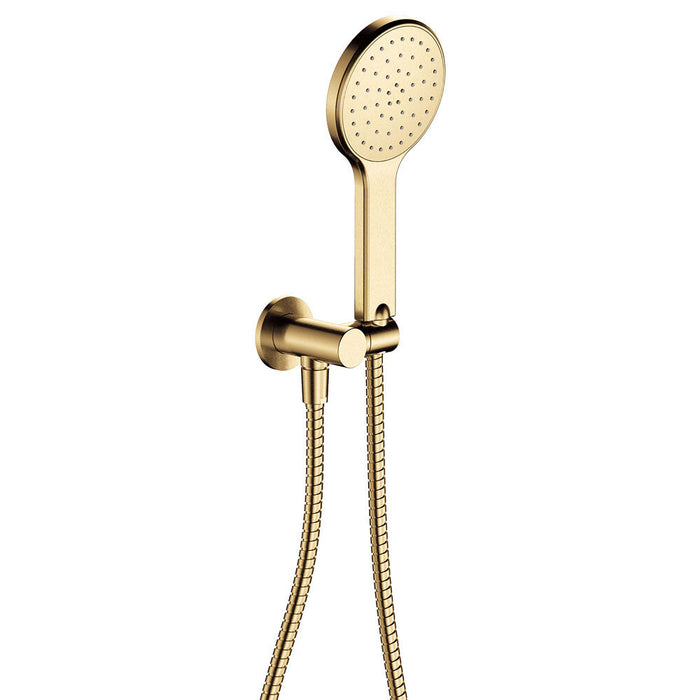 Fienza Kaya Solid Brass Round Plate Hand Shower