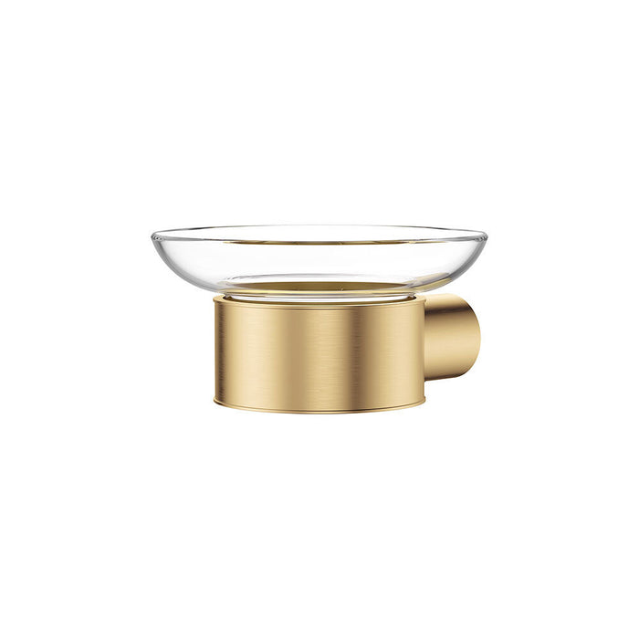 Fienza Empire Stainless Steel Round Slim Glass Soap Dish