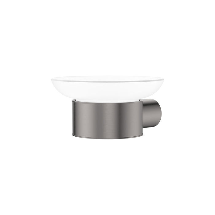 Fienza Empire Stainless Steel Round Slim Glass Soap Dish