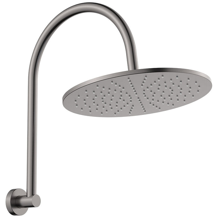 Fienza Empire Stainless Steel Round Slim Curved Shower Arm Set