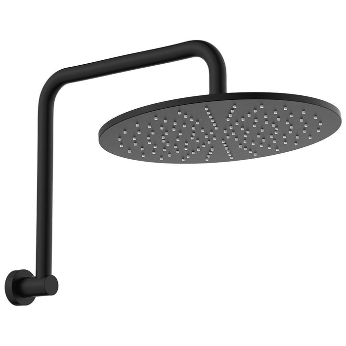303mm Fienza Empire Stainless Steel Round Slim Gooseneck Shower Arm Set