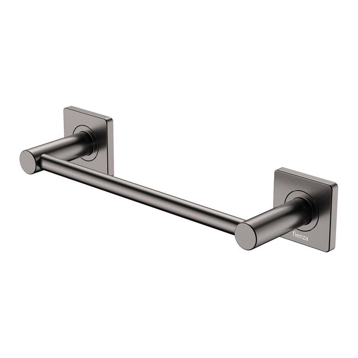 300mm Fienza Sansa Stainless Steel Square Plate Single Towel Rail