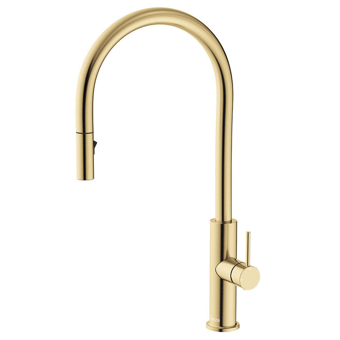 Fienza Kaya Stainless Steel Round Pull-Out Sink Mixer