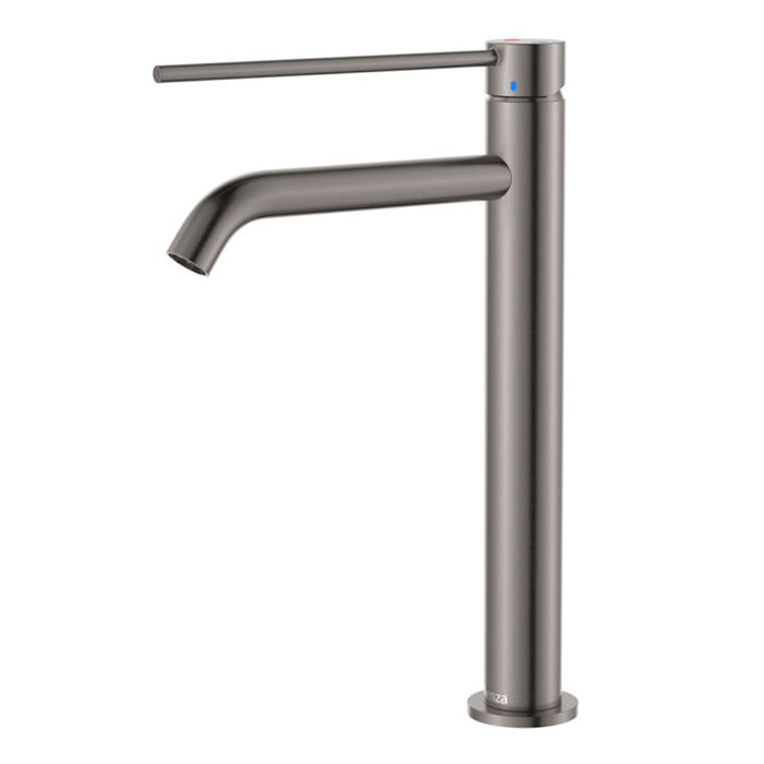 Fienza Kaya Stainless Steel Round Care Tall Basin Mixer