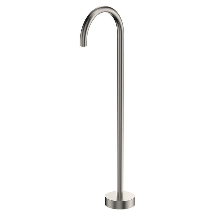Fienza Kaya Solid Brass Gooseneck Floor Mounted Bath Outlet