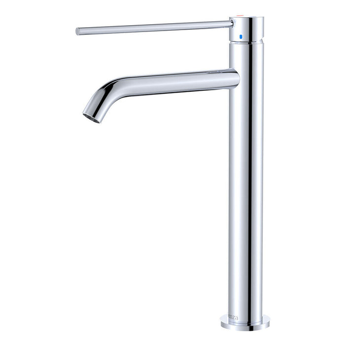 Fienza Kaya Stainless Steel Round Care Tall Basin Mixer