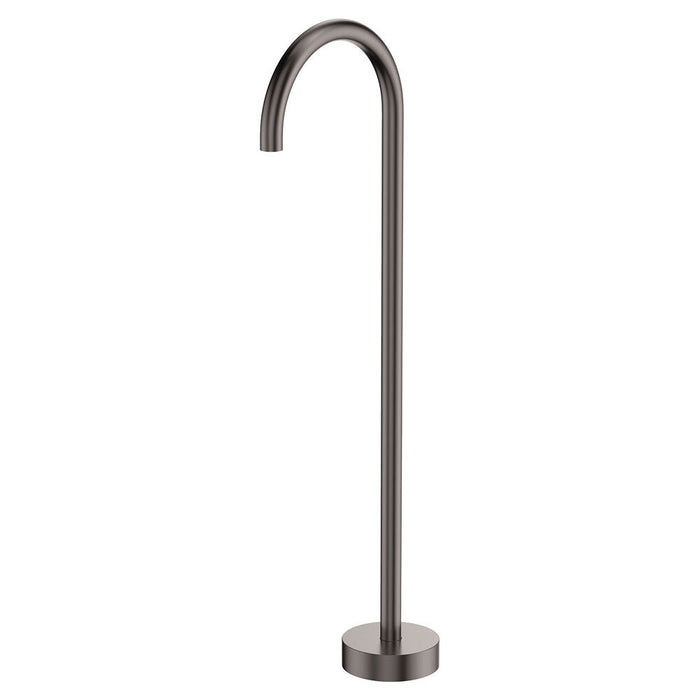 Fienza Kaya Solid Brass Gooseneck Floor Mounted Bath Outlet