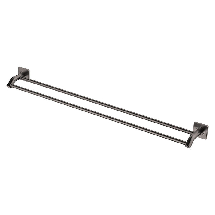 900mm Fienza Sansa Stainless Steel Square Plate Double Towel Rail