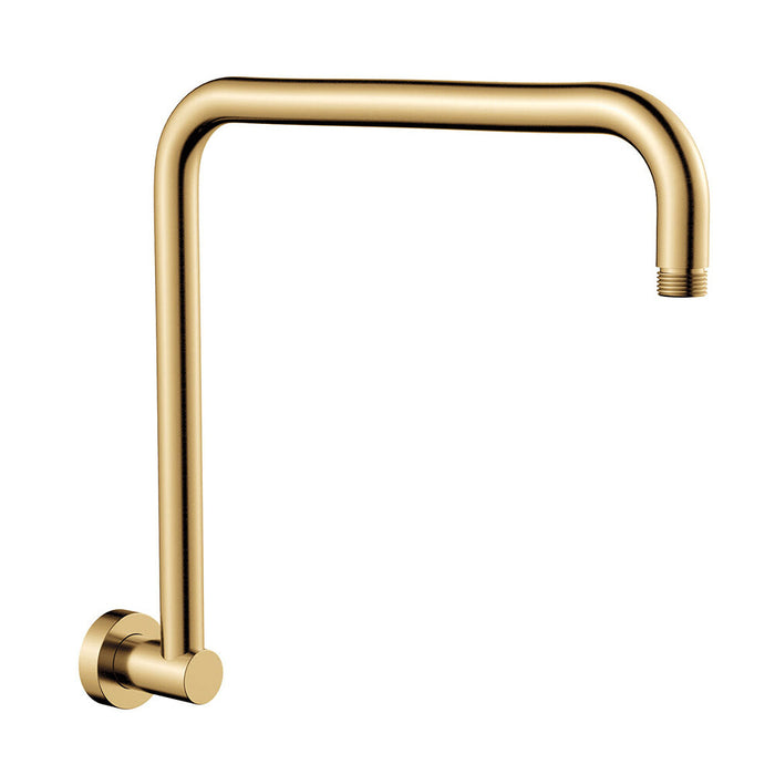 Fienza Brushed Copper Stainless Steel Round Fixed Gooseneck Shower Arm