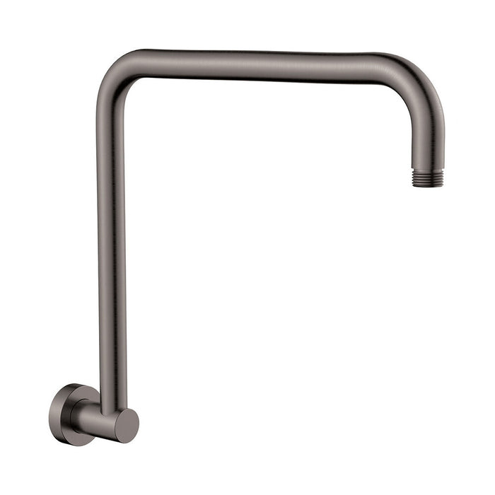 Fienza Brushed Copper Stainless Steel Round Fixed Gooseneck Shower Arm