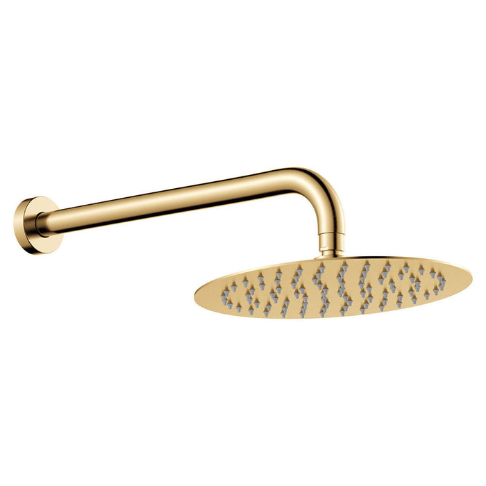250mm Fienza Kaya Stainless Steel Round Shower Arm Set