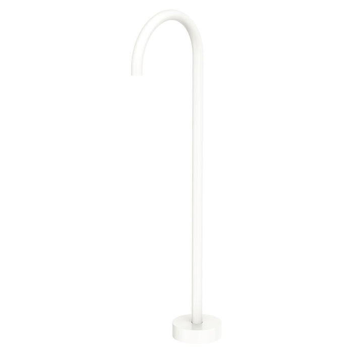 Fienza Kaya Solid Brass Gooseneck Floor Mounted Bath Outlet