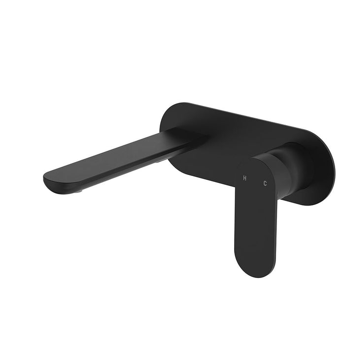 160mm Fienza Empire Slim Stainless Steel And Lead-free Brass Wall Basin/Bath Mixer