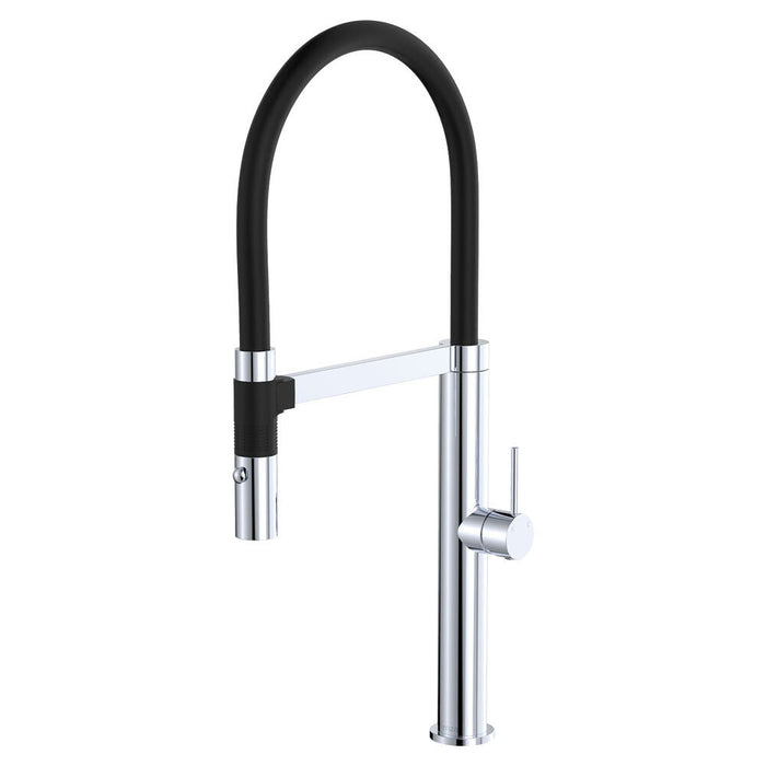 Fienza Kaya Stainless Steel Round Pull Down Sink Mixer