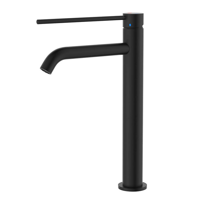 Fienza Kaya Stainless Steel Round Care Tall Basin Mixer