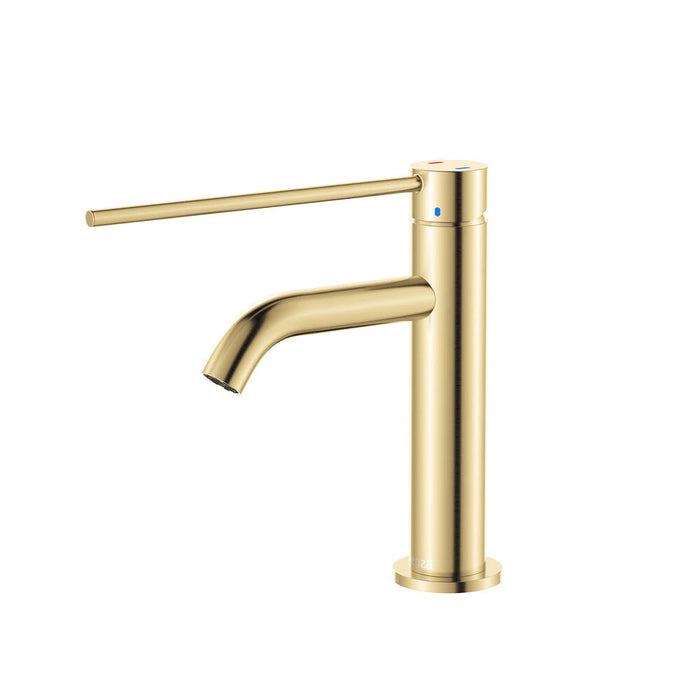 Fienza Kaya Solid Brass Round Care Basin Mixer