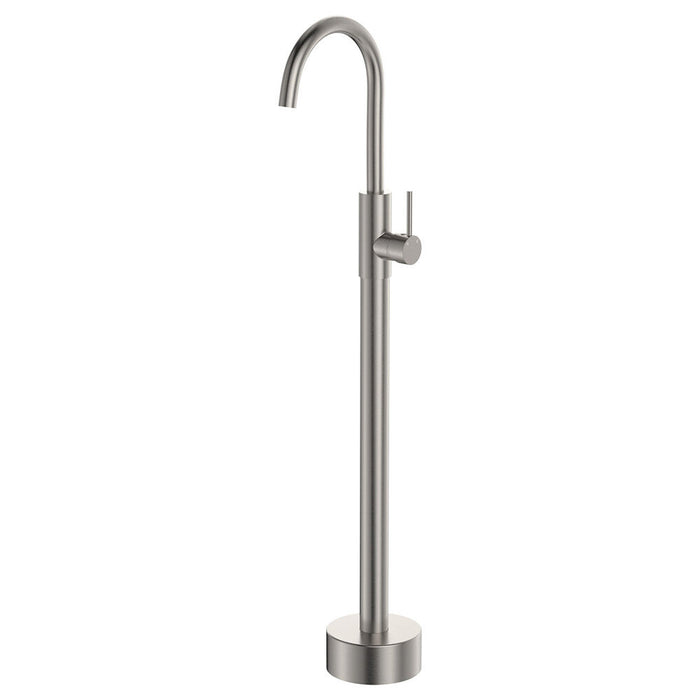 Fienza Kaya Lead Free Solid Brass Round Floor Mounted Bath Mixer