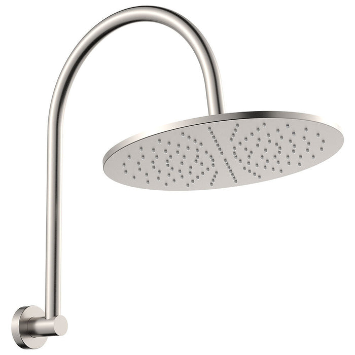 Fienza Empire Stainless Steel Round Slim Curved Shower Arm Set