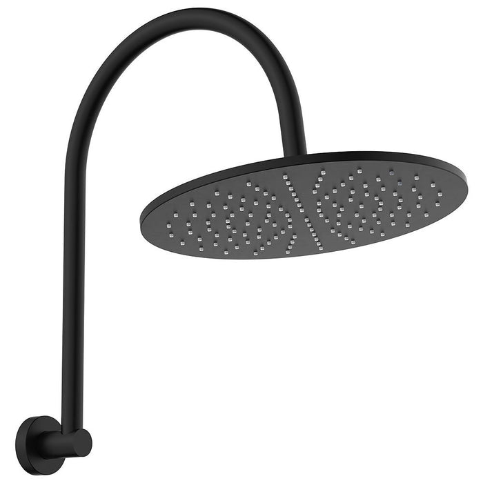 Fienza Empire Stainless Steel Round Slim Curved Shower Arm Set