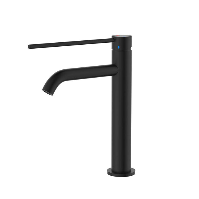 Fienza Kaya Stainless Steel Round Care Medium Basin Mixer