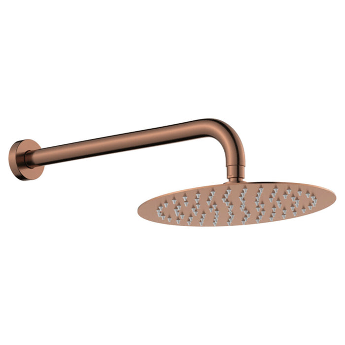 250mm Fienza Kaya Stainless Steel Round Shower Arm Set