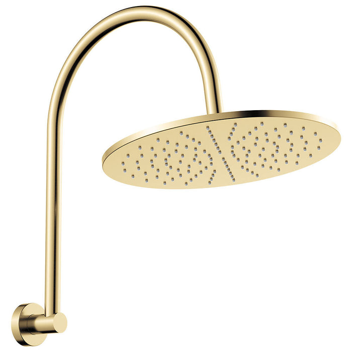 Fienza Empire Stainless Steel Round Slim Curved Shower Arm Set