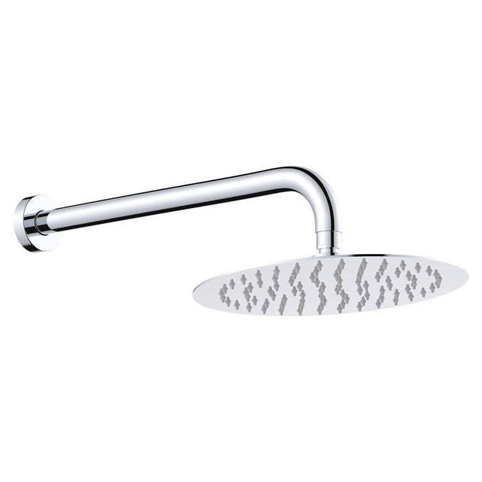 250mm Fienza Kaya Stainless Steel Round Shower Arm Set