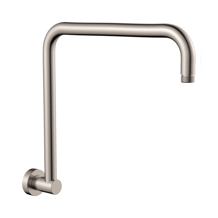 Fienza Brushed Copper Stainless Steel Round Fixed Gooseneck Shower Arm