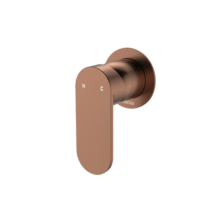 Fienza Empire Slim Stainless Steel Round Plate Wall Mixer