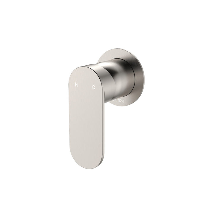 Fienza Empire Slim Stainless Steel Round Plate Wall Mixer