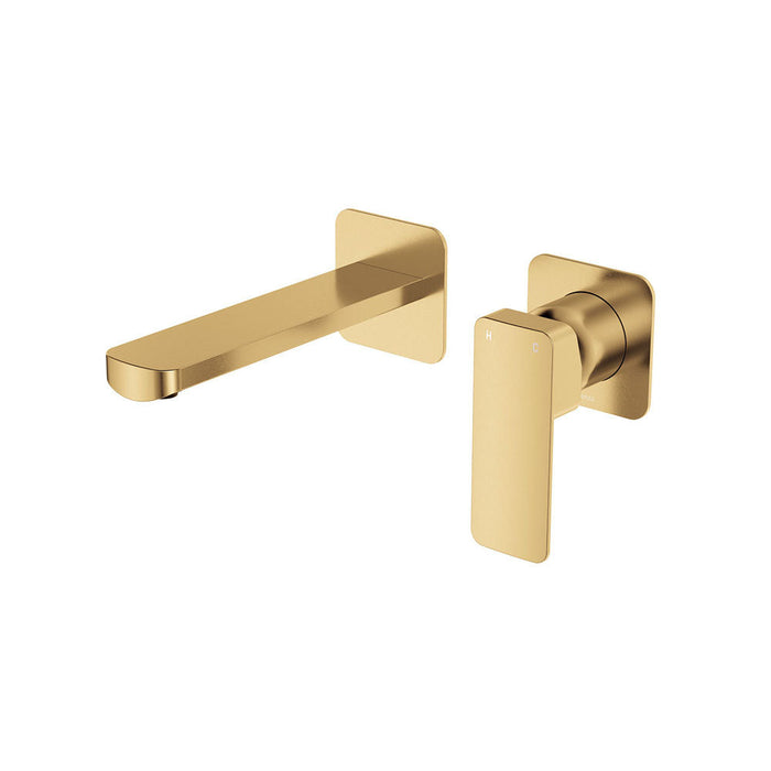 160mm Outlet Fienza Tono Lead-free Brass Square Plate Basin/Bath Wall Mixer Set