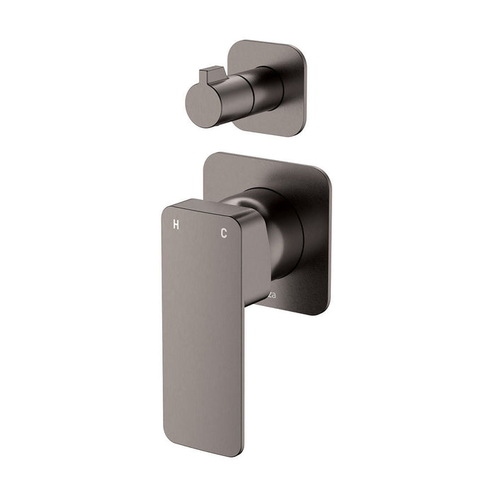 Fienza Tono Lead-free Brass Square Plate Wall Diverter Mixer