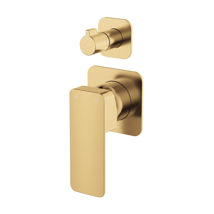 Fienza Tono Lead-free Brass Square Plate Wall Diverter Mixer