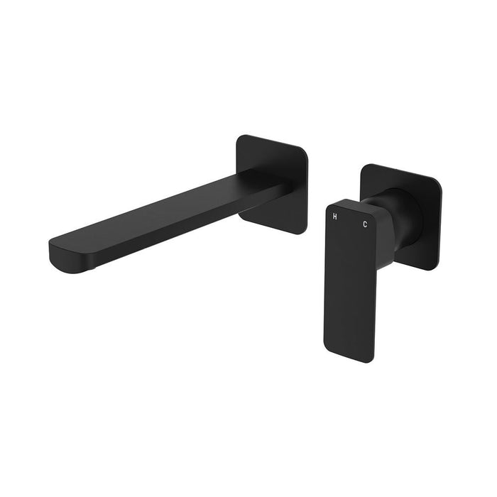 200mm Outlet Fienza Tono Lead-free Brass Square Plate Basin/Bath Wall Mixer Set