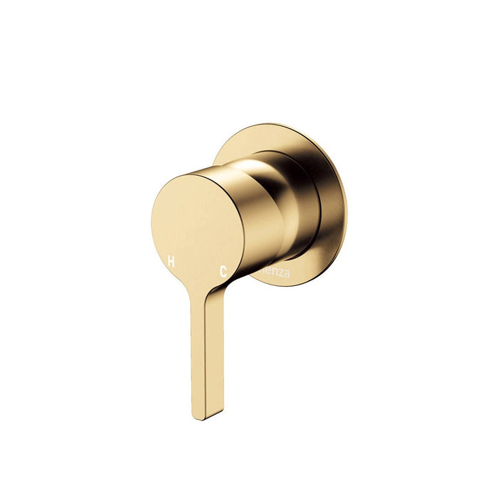 Fienza Sansa Stainless Steel Small Round Plate Wall Mixer