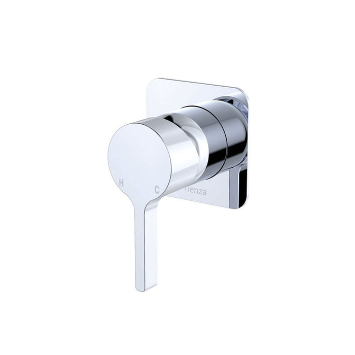 Fienza Sansa Stainless Steel Square Plate Wall Mixer