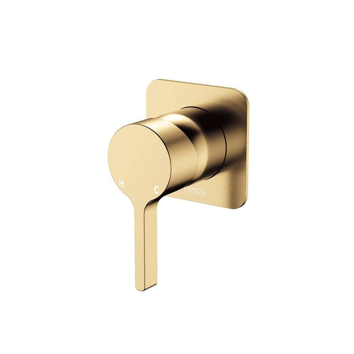 Fienza Sansa Stainless Steel Square Plate Wall Mixer