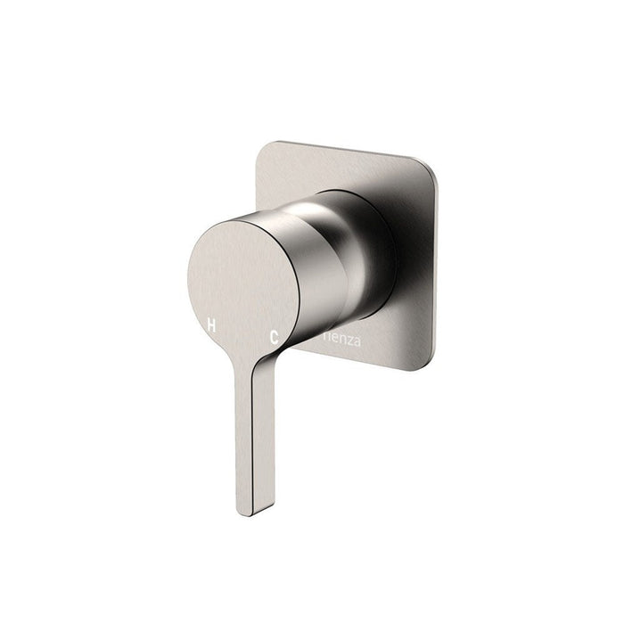 Fienza Sansa Stainless Steel Square Plate Wall Mixer